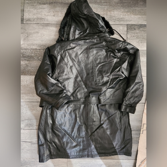 Real leather coat brand Emotion size Medium - Picture 3 of 5